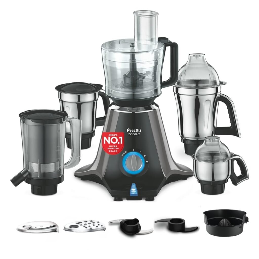 Best Mixer Grinders in India (2026): Top Picks, Reviews & Buying Guide preethi zodiac mg 218 750w mixer grinder